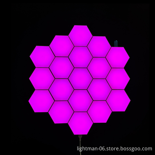 6-Sided Hexagonal RGB LED Panel Lamp
